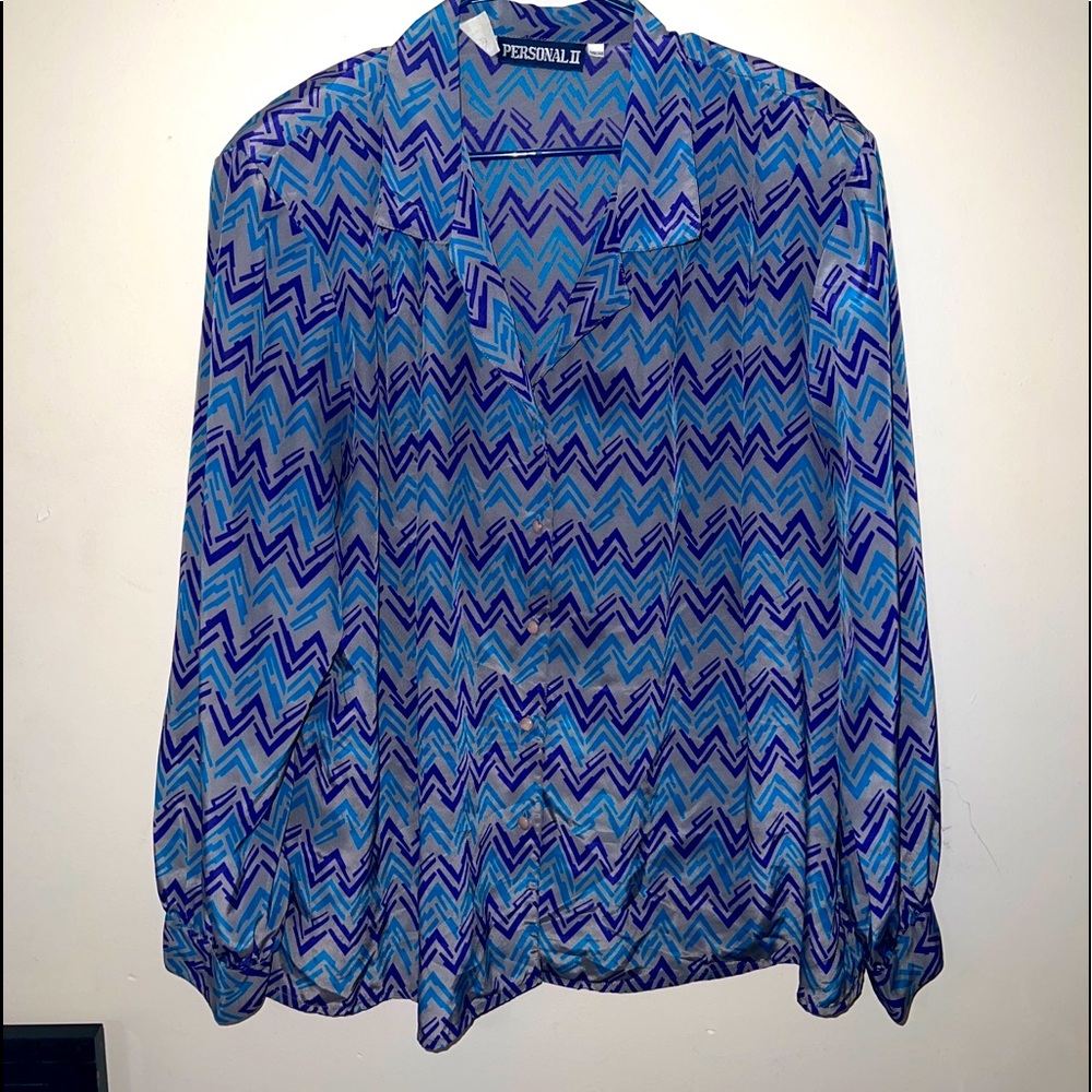 Vintage Abstract Women Blouse